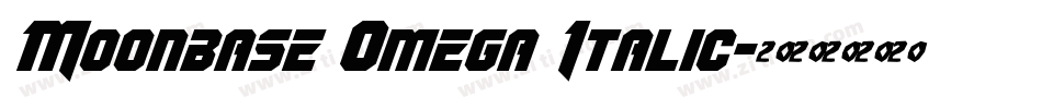 Moonbase Omega Italic字体转换